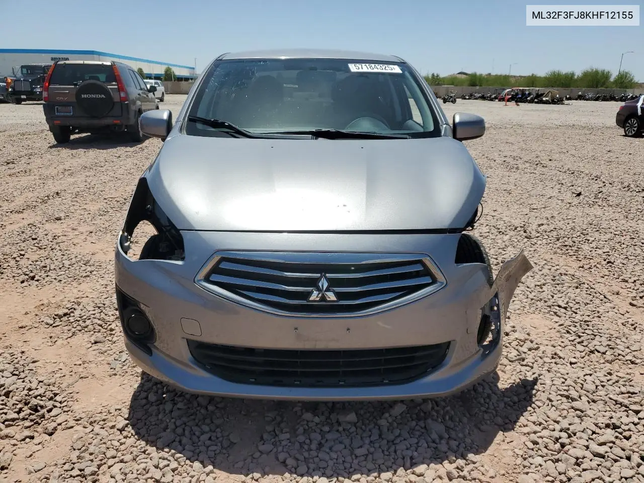 2019 Mitsubishi Mirage G4 Es VIN: ML32F3FJ8KHF12155 Lot: 56764025