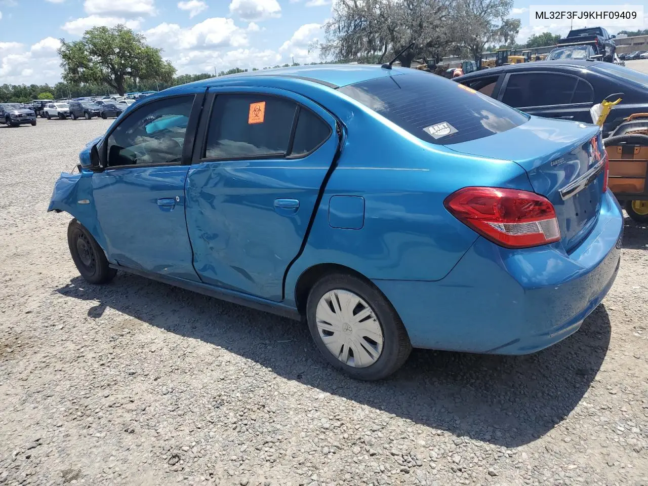 2019 Mitsubishi Mirage G4 Es VIN: ML32F3FJ9KHF09409 Lot: 57096205