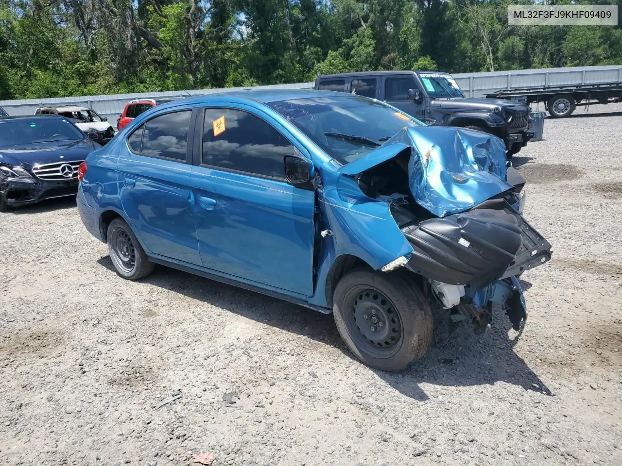 2019 Mitsubishi Mirage G4 Es VIN: ML32F3FJ9KHF09409 Lot: 57096205