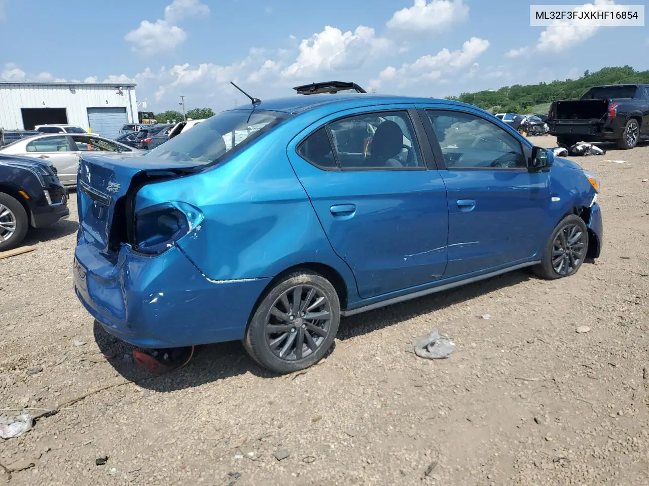 2019 Mitsubishi Mirage G4 Es VIN: ML32F3FJXKHF16854 Lot: 61354925