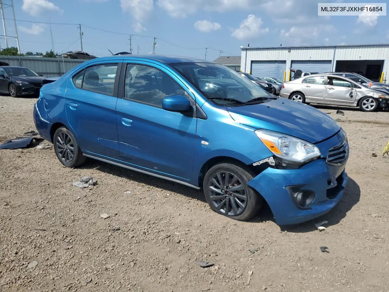 2019 Mitsubishi Mirage G4 Es VIN: ML32F3FJXKHF16854 Lot: 61354925
