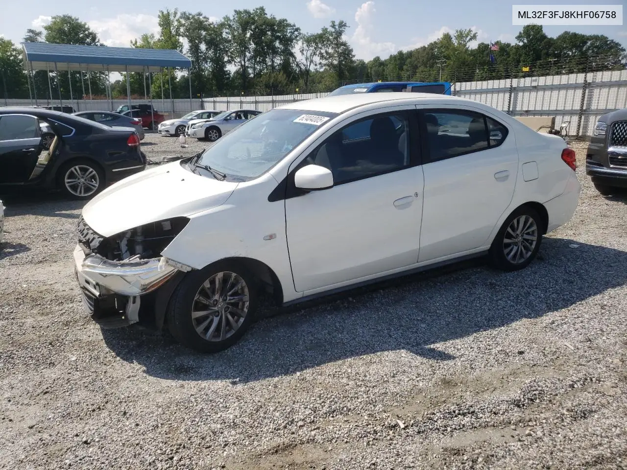 2019 Mitsubishi Mirage G4 Es VIN: ML32F3FJ8KHF06758 Lot: 62404005