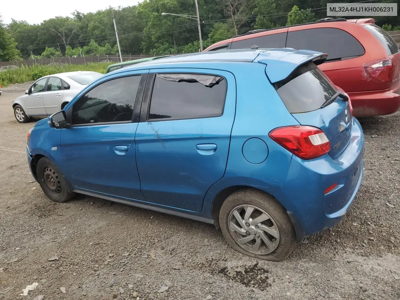 2019 Mitsubishi Mirage Se VIN: ML32A4HJ1KH006231 Lot: 62667235