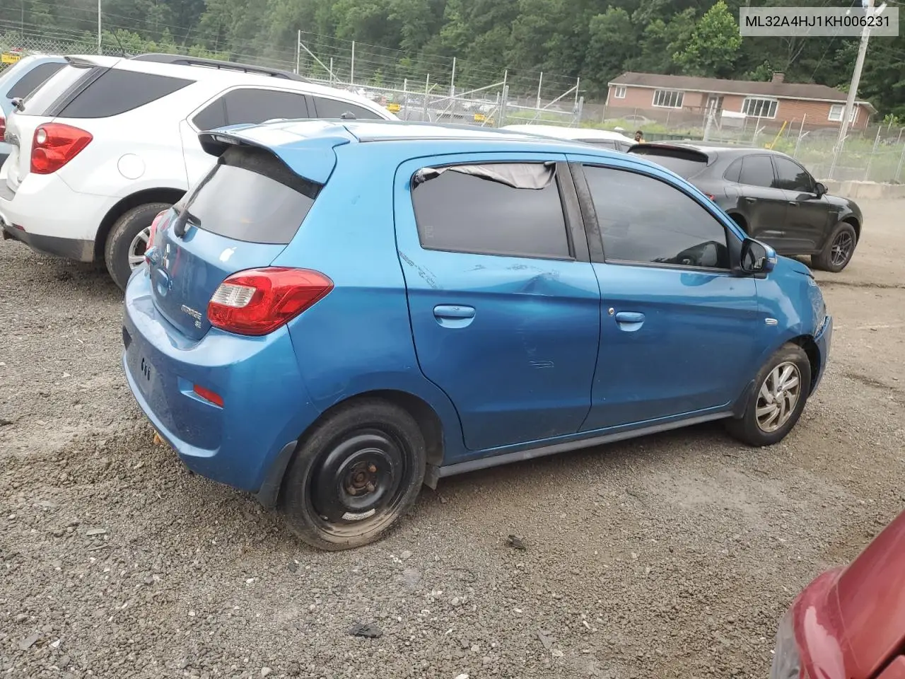 2019 Mitsubishi Mirage Se VIN: ML32A4HJ1KH006231 Lot: 62667235