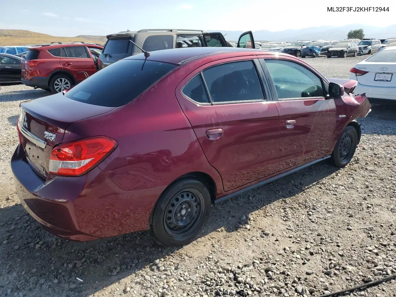 2019 Mitsubishi Mirage G4 Es VIN: ML32F3FJ2KHF12944 Lot: 62898355