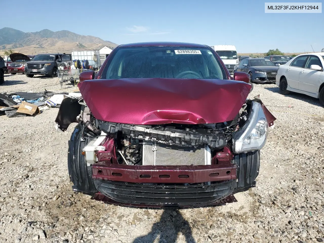 2019 Mitsubishi Mirage G4 Es VIN: ML32F3FJ2KHF12944 Lot: 62898355