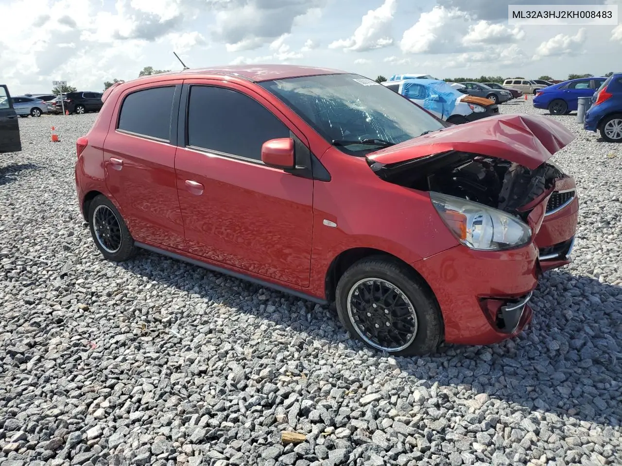 2019 Mitsubishi Mirage Es VIN: ML32A3HJ2KH008483 Lot: 63014145