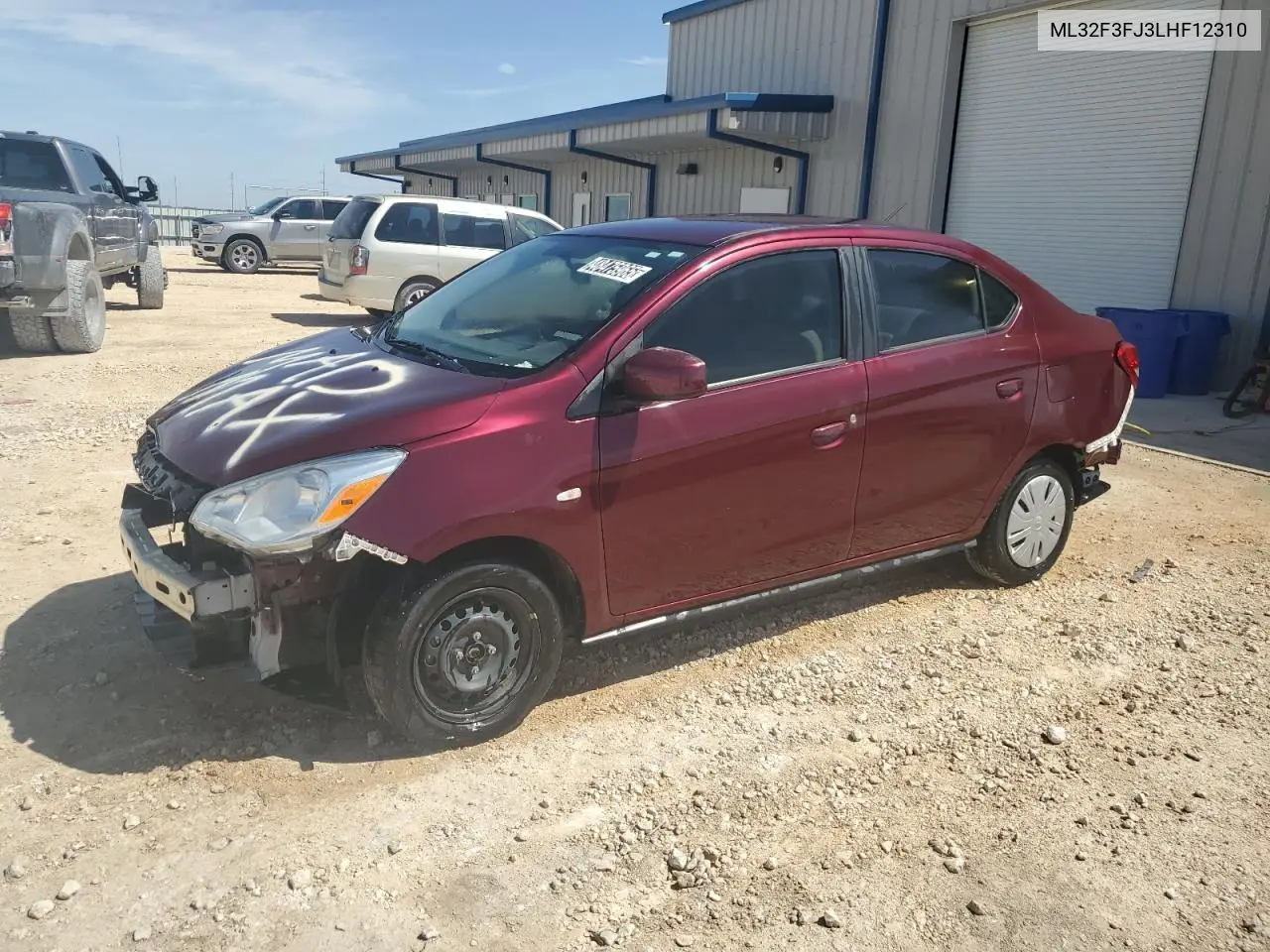 2020 Mitsubishi Mirage G4 Es VIN: ML32F3FJ3LHF12310 Lot: 48475965