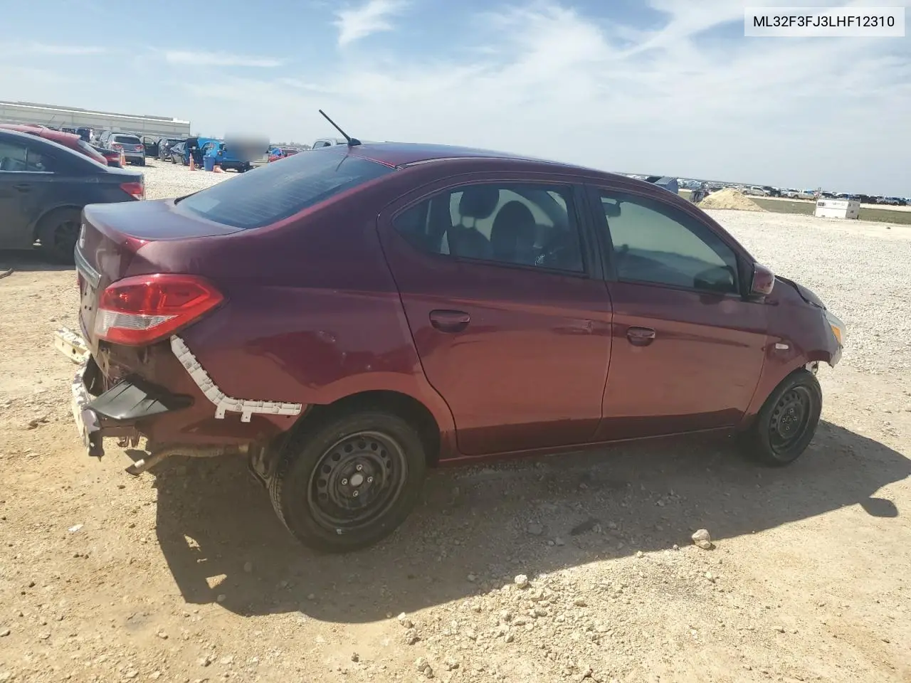 2020 Mitsubishi Mirage G4 Es VIN: ML32F3FJ3LHF12310 Lot: 48475965