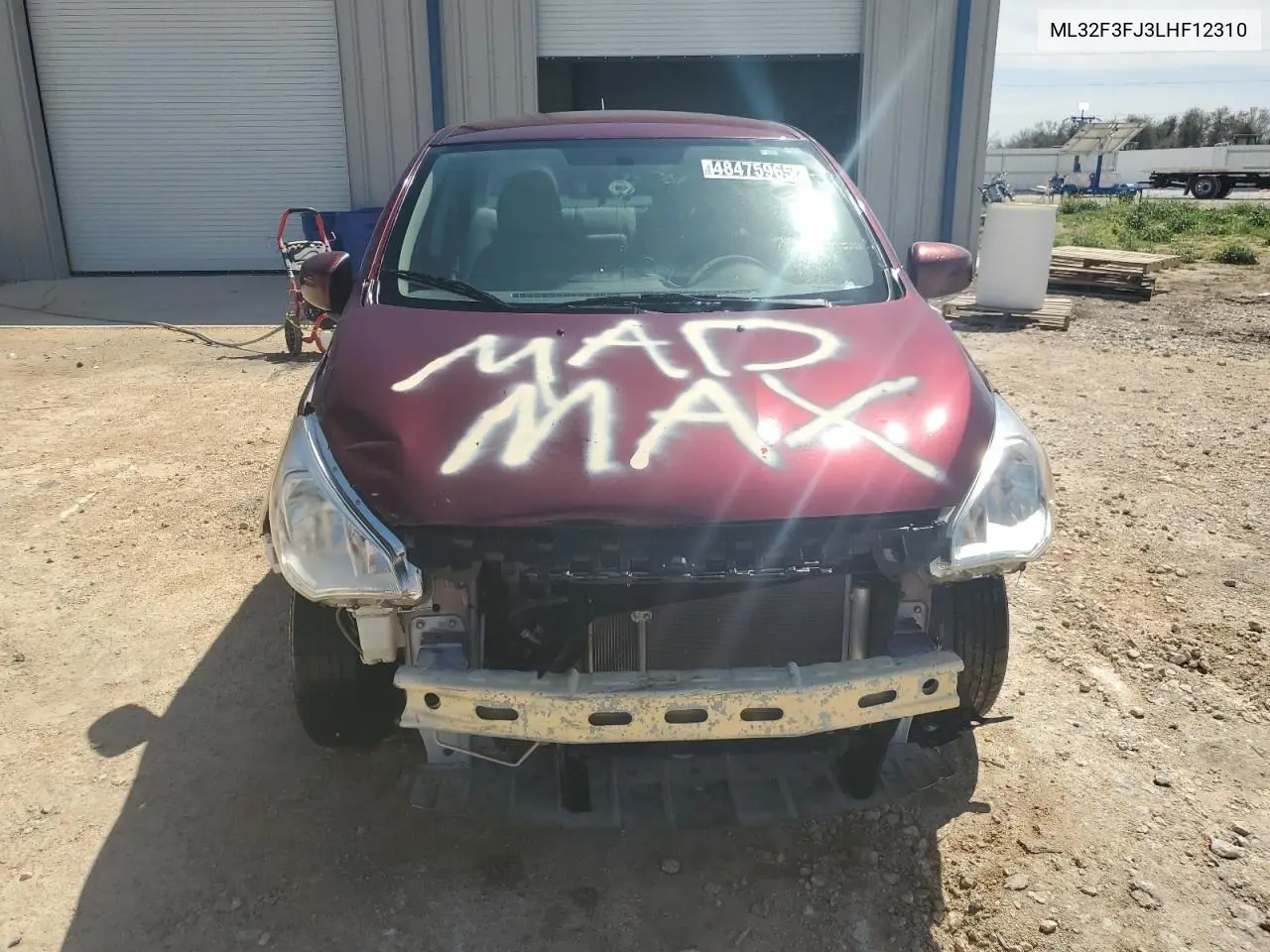 2020 Mitsubishi Mirage G4 Es VIN: ML32F3FJ3LHF12310 Lot: 48475965