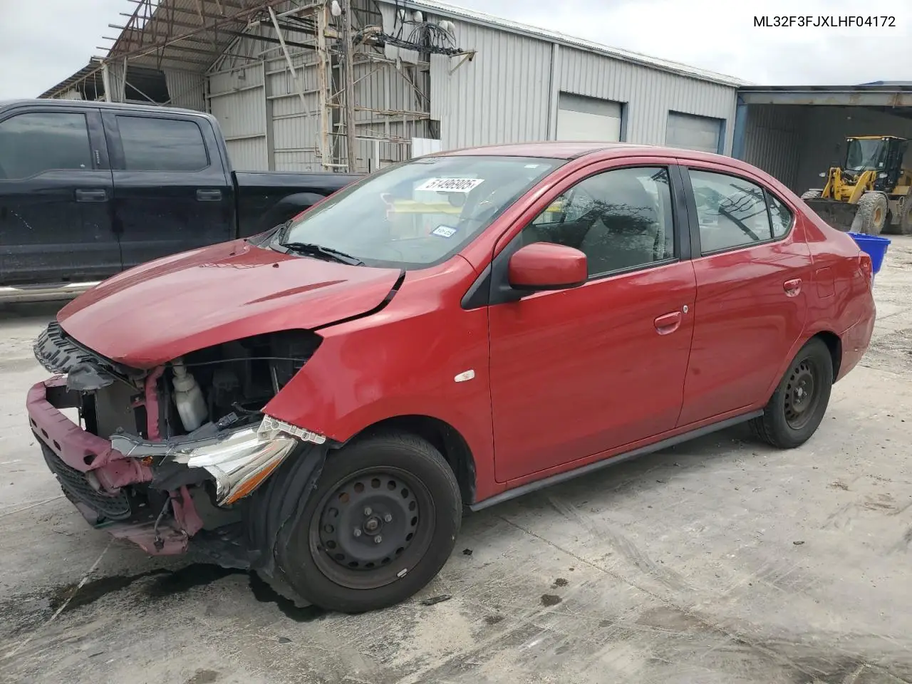 2020 Mitsubishi Mirage G4 Es VIN: ML32F3FJXLHF04172 Lot: 51496905
