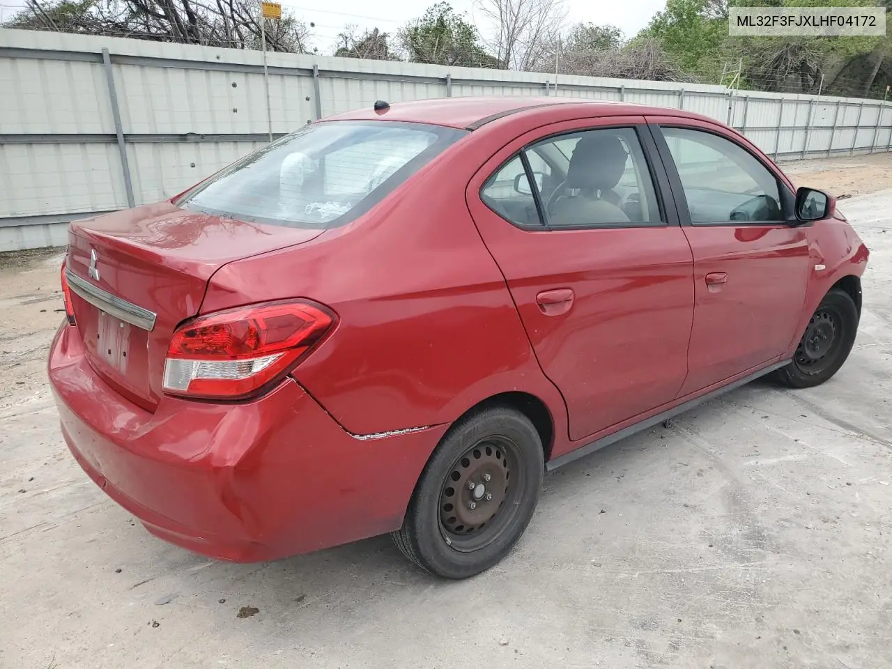 2020 Mitsubishi Mirage G4 Es VIN: ML32F3FJXLHF04172 Lot: 51496905