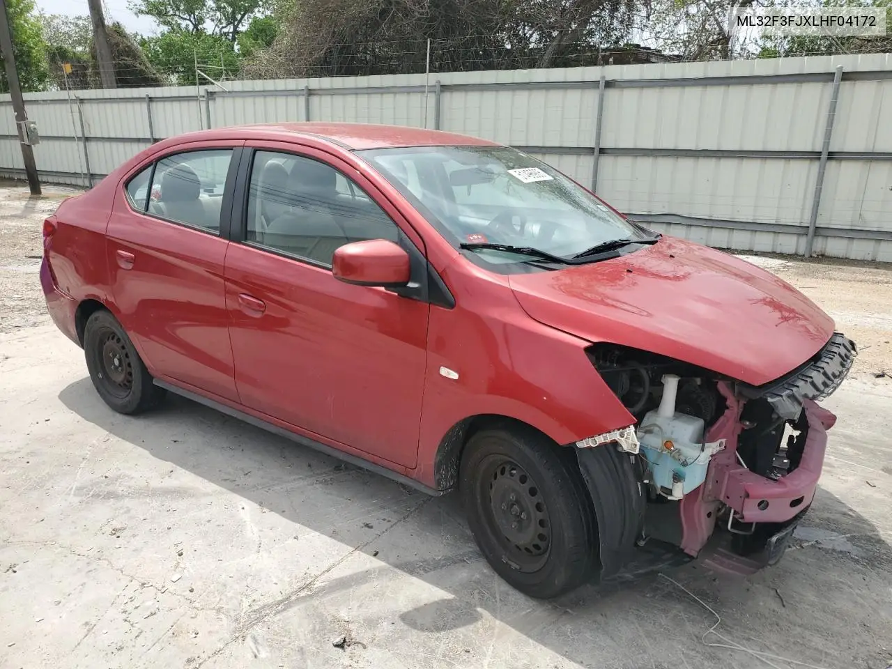 2020 Mitsubishi Mirage G4 Es VIN: ML32F3FJXLHF04172 Lot: 51496905