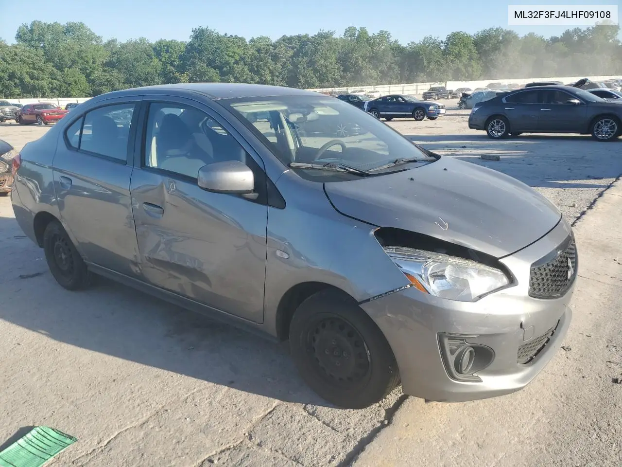 2020 Mitsubishi Mirage G4 Es VIN: ML32F3FJ4LHF09108 Lot: 56404265