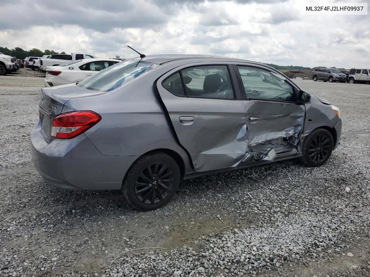 2020 Mitsubishi Mirage G4 Se VIN: ML32F4FJ2LHF09937 Lot: 56557095