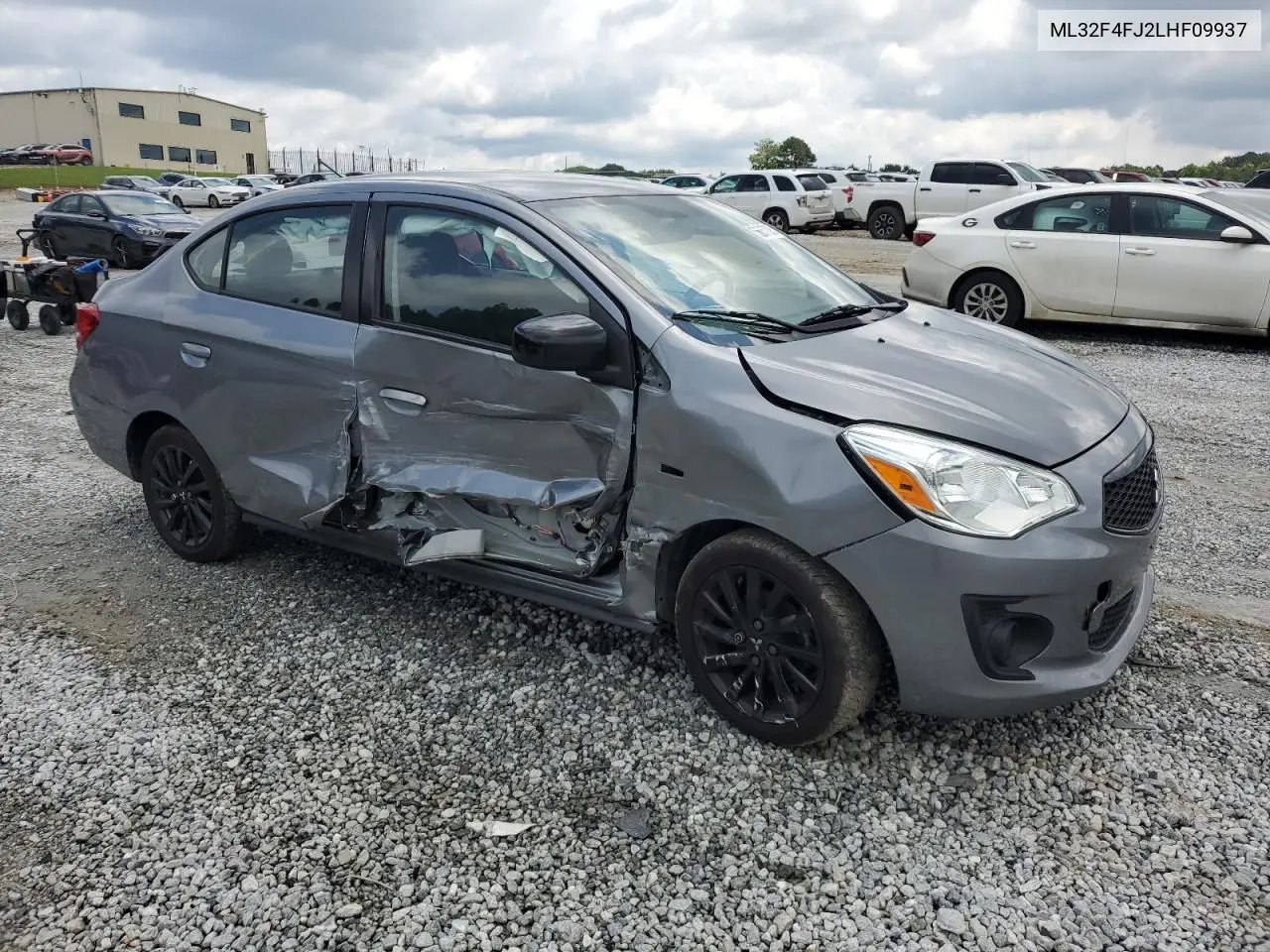 2020 Mitsubishi Mirage G4 Se VIN: ML32F4FJ2LHF09937 Lot: 56557095