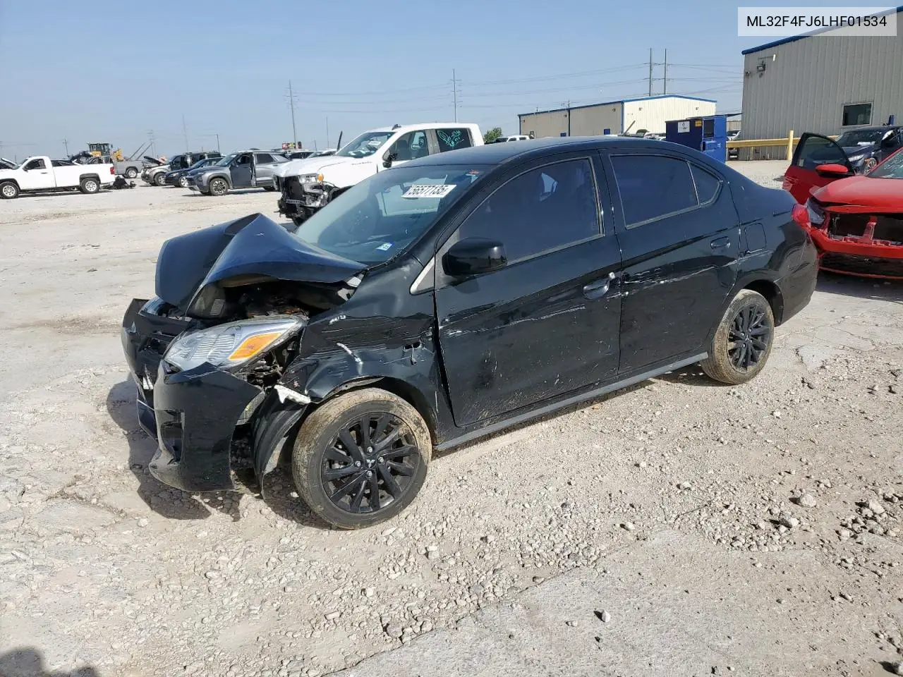 2020 Mitsubishi Mirage G4 Se VIN: ML32F4FJ6LHF01534 Lot: 56577135