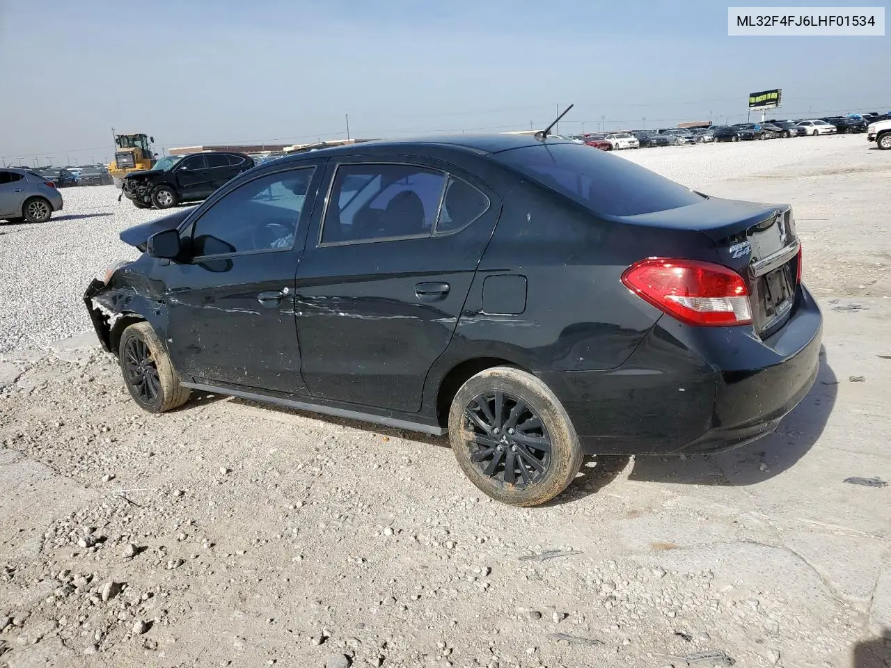 2020 Mitsubishi Mirage G4 Se VIN: ML32F4FJ6LHF01534 Lot: 56577135