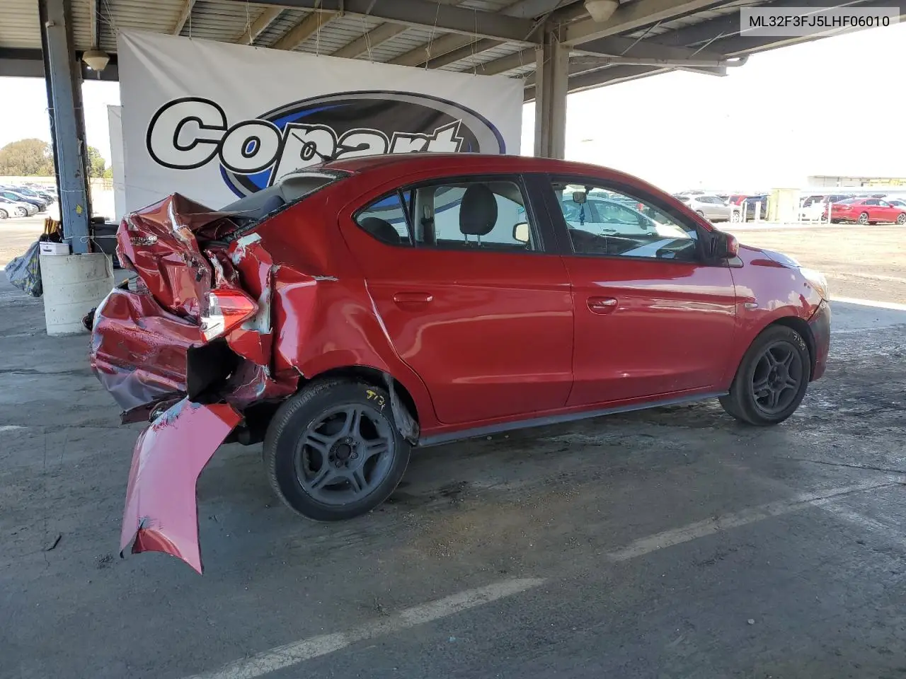 2020 Mitsubishi Mirage G4 Es VIN: ML32F3FJ5LHF06010 Lot: 56756545