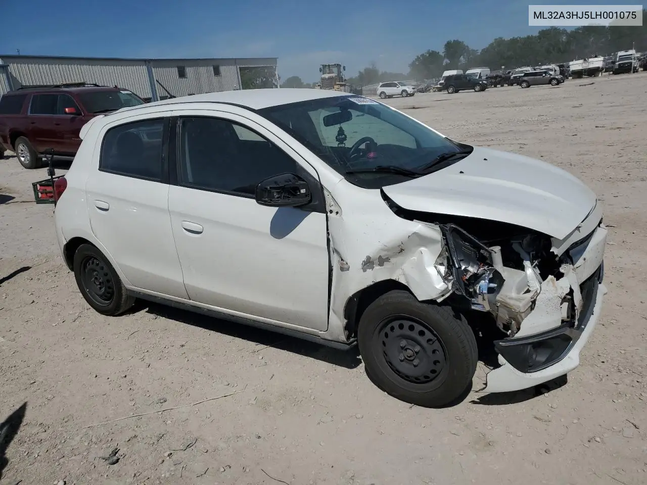 2020 Mitsubishi Mirage Es VIN: ML32A3HJ5LH001075 Lot: 56808765