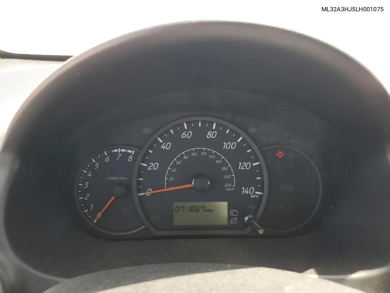 2020 Mitsubishi Mirage Es VIN: ML32A3HJ5LH001075 Lot: 56808765