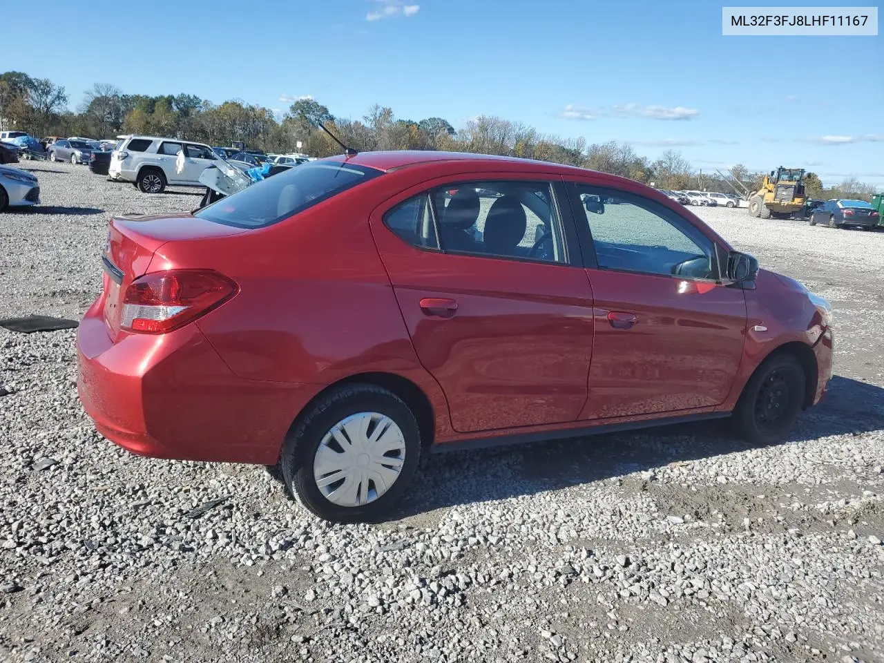 2020 Mitsubishi Mirage G4 Es VIN: ML32F3FJ8LHF11167 Lot: 81781634