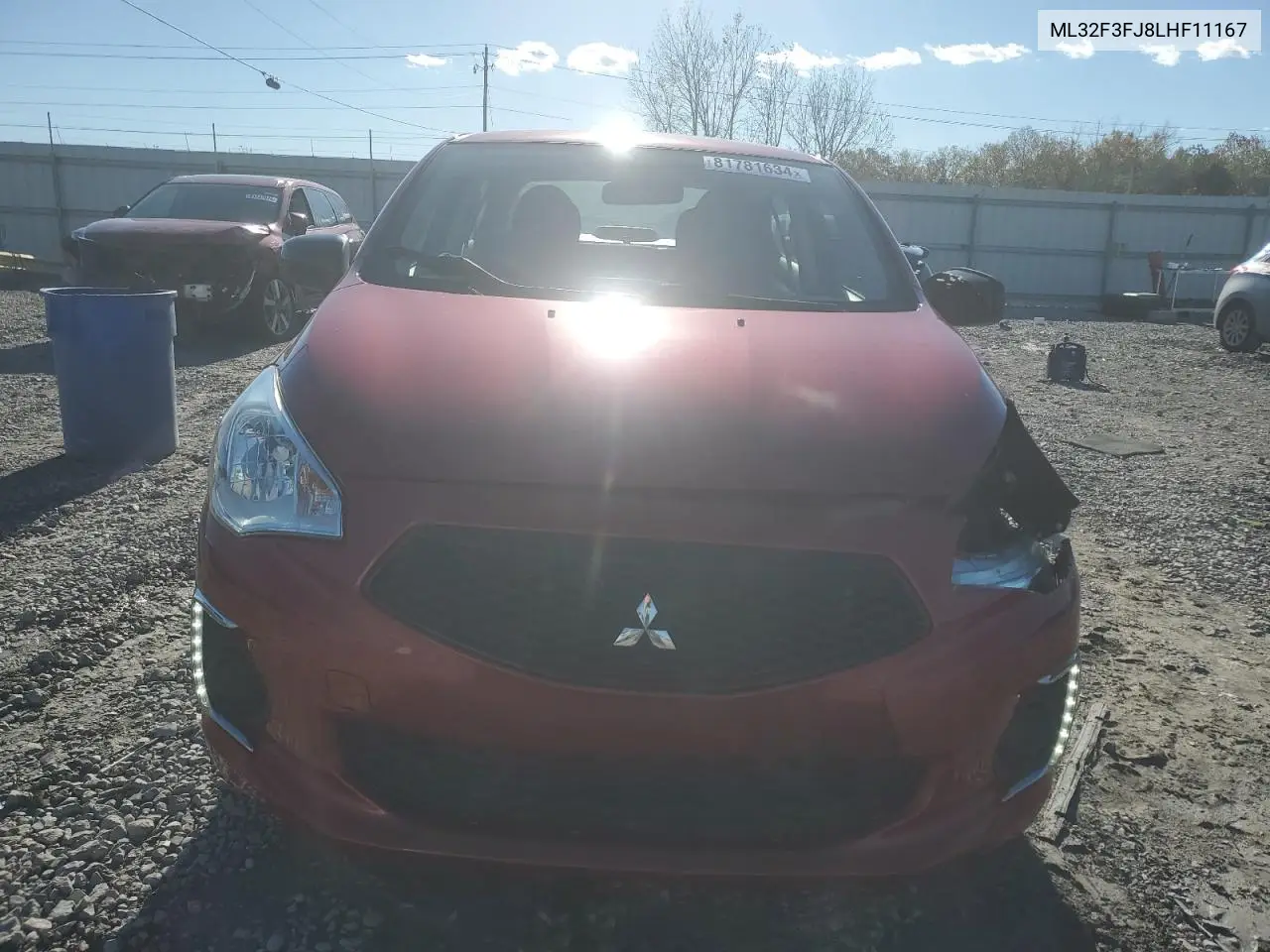 2020 Mitsubishi Mirage G4 Es VIN: ML32F3FJ8LHF11167 Lot: 81781634