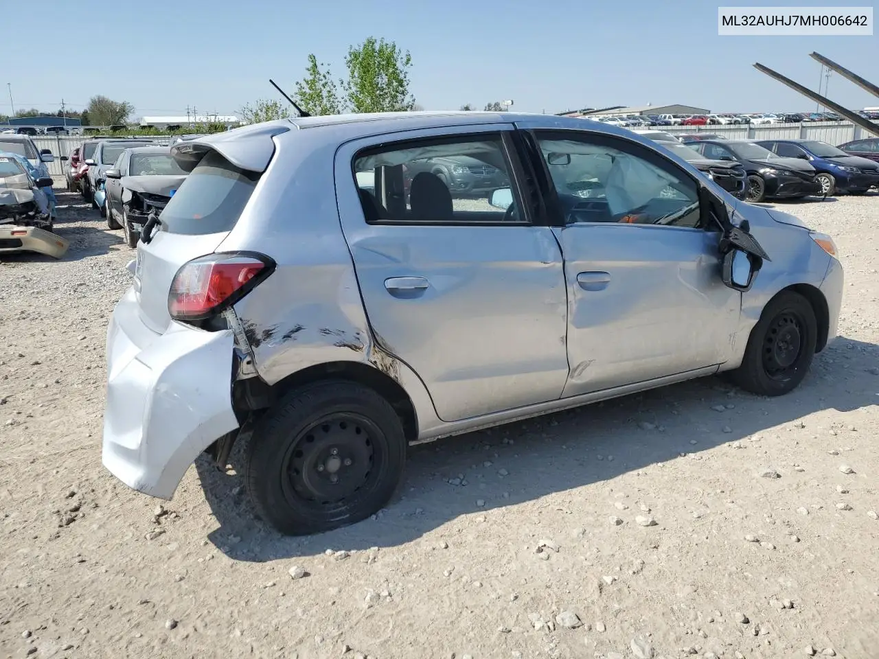 2021 Mitsubishi Mirage Es VIN: ML32AUHJ7MH006642 Lot: 53401525