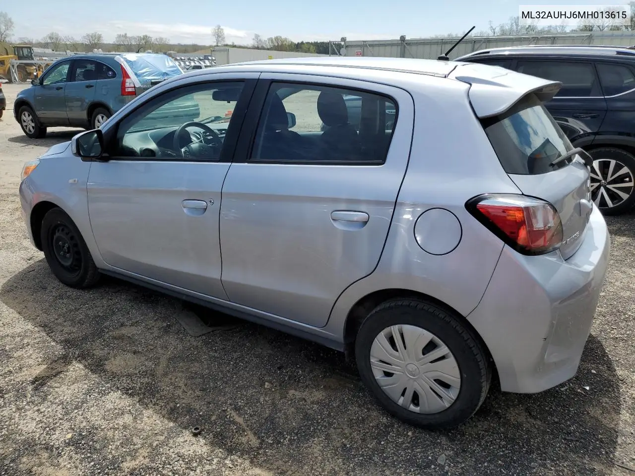2021 Mitsubishi Mirage Es VIN: ML32AUHJ6MH013615 Lot: 55689635