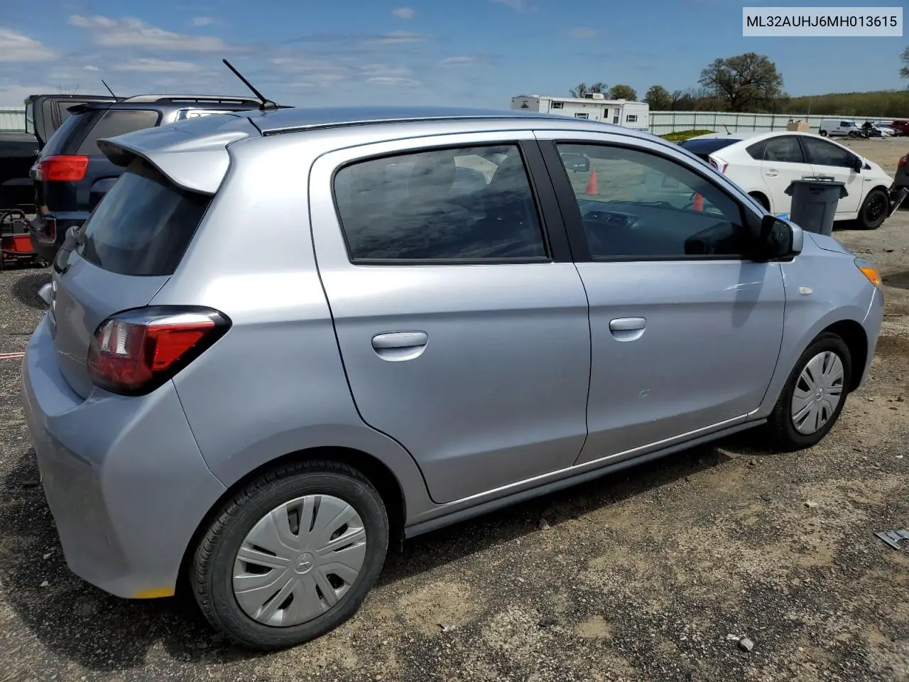 2021 Mitsubishi Mirage Es VIN: ML32AUHJ6MH013615 Lot: 55689635