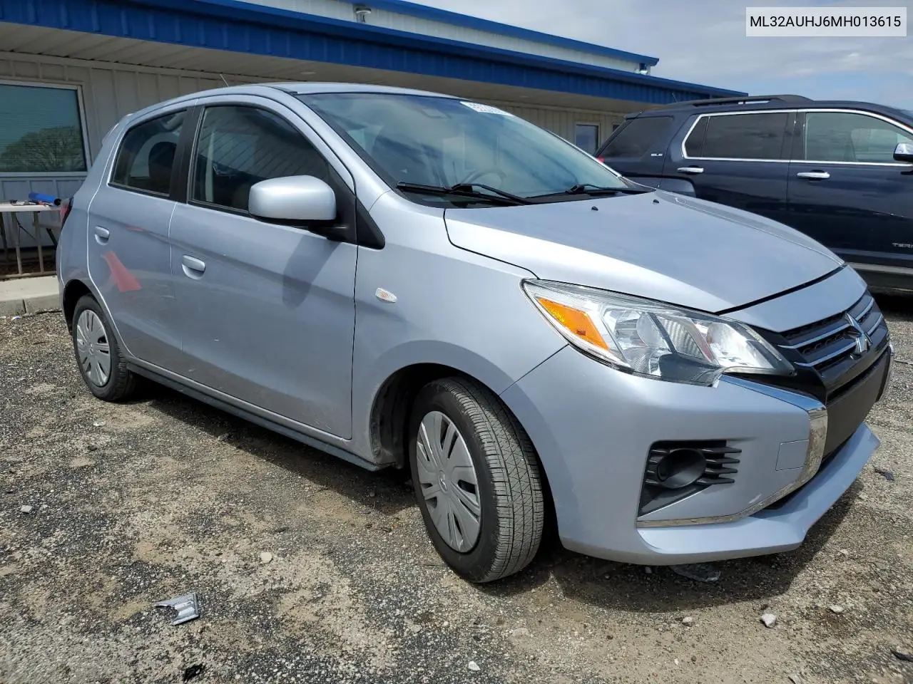 2021 Mitsubishi Mirage Es VIN: ML32AUHJ6MH013615 Lot: 55689635