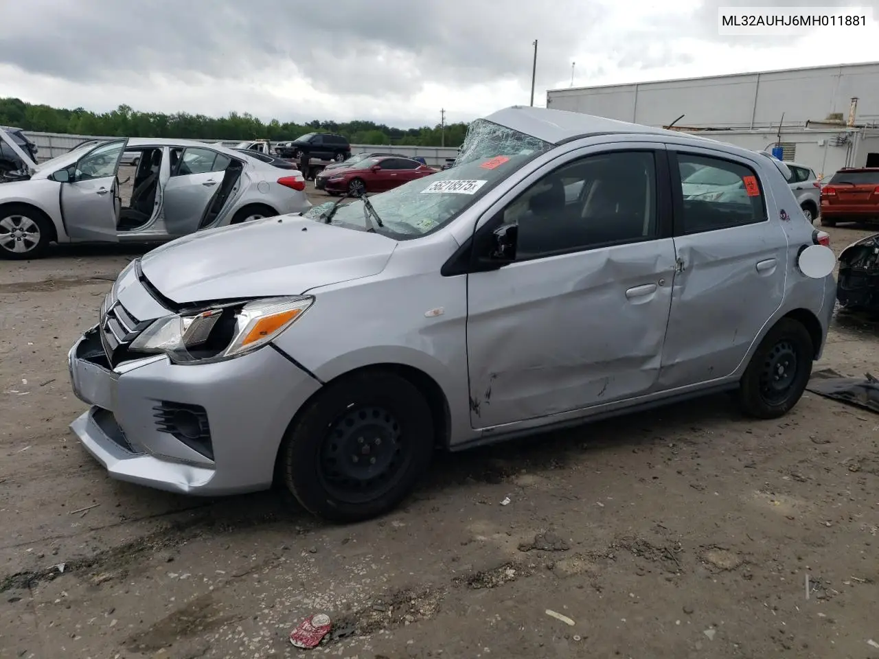 2021 Mitsubishi Mirage Es VIN: ML32AUHJ6MH011881 Lot: 56218575