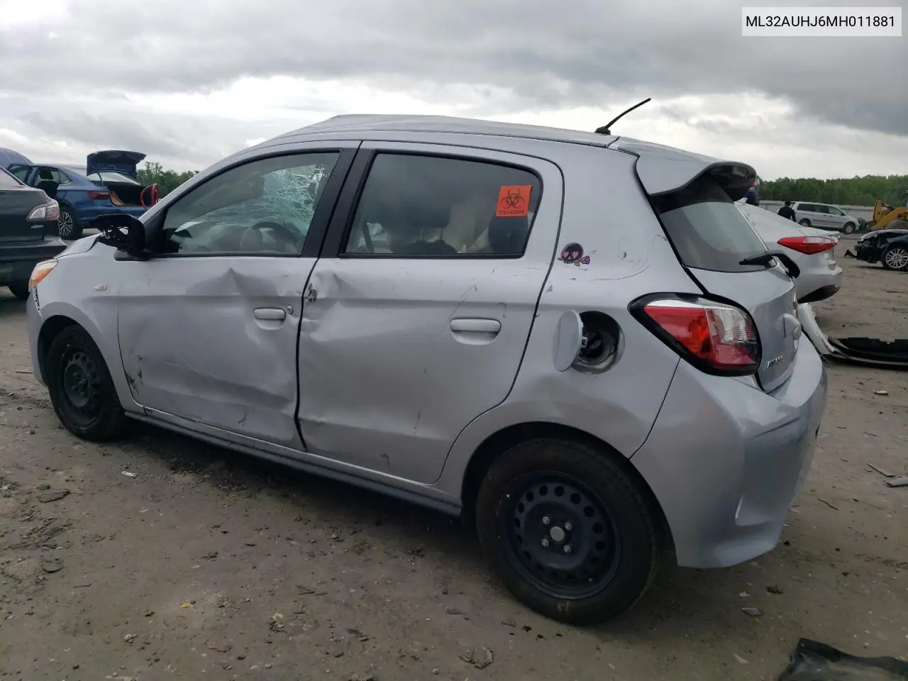 2021 Mitsubishi Mirage Es VIN: ML32AUHJ6MH011881 Lot: 56218575