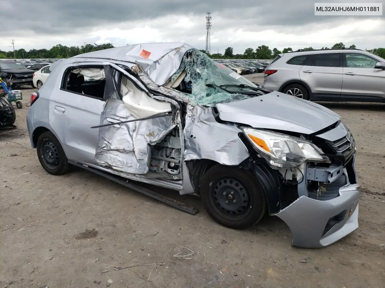 2021 Mitsubishi Mirage Es VIN: ML32AUHJ6MH011881 Lot: 56218575