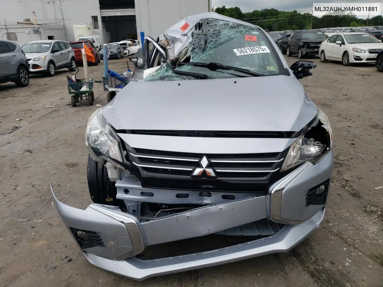 2021 Mitsubishi Mirage Es VIN: ML32AUHJ6MH011881 Lot: 56218575