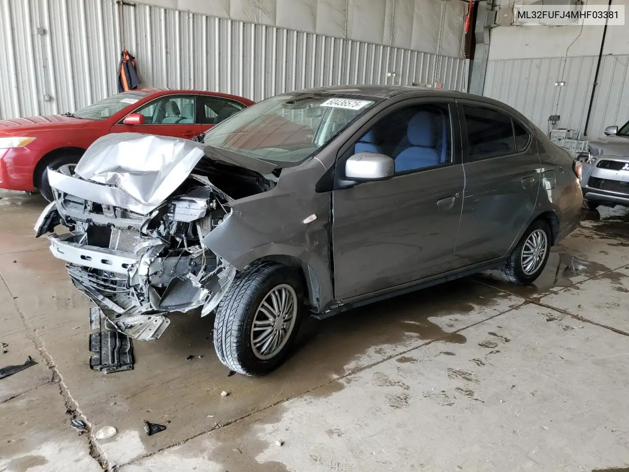 2021 Mitsubishi Mirage G4 Es VIN: ML32FUFJ4MHF03381 Lot: 60436575