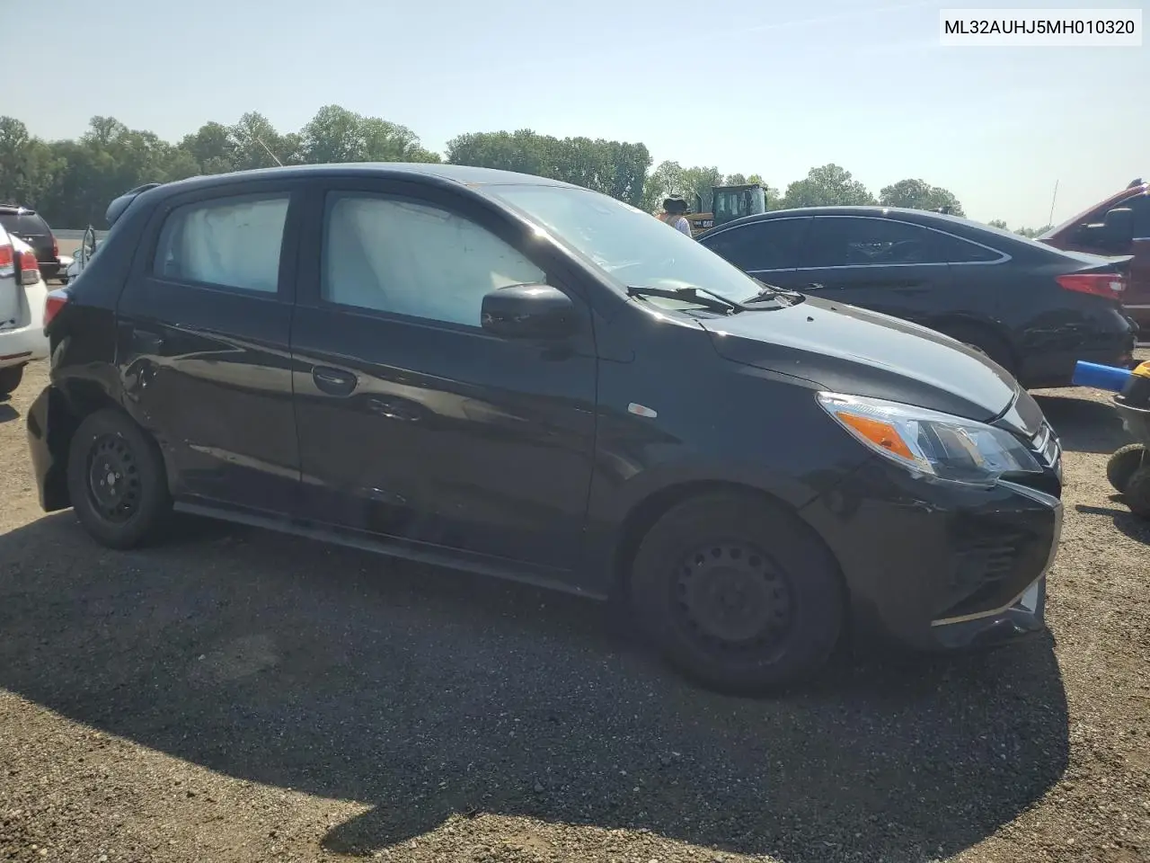 2021 Mitsubishi Mirage Es VIN: ML32AUHJ5MH010320 Lot: 62084045