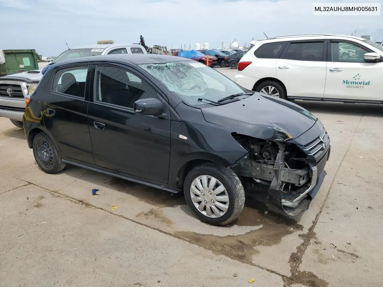2021 Mitsubishi Mirage Es VIN: ML32AUHJ8MH005631 Lot: 62192865