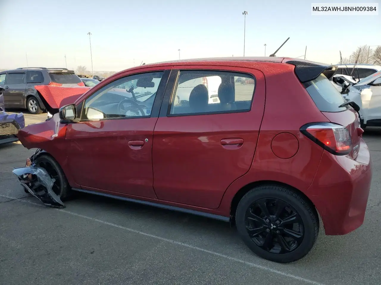 2022 Mitsubishi Mirage Se VIN: ML32AWHJ8NH009384 Lot: 48664685