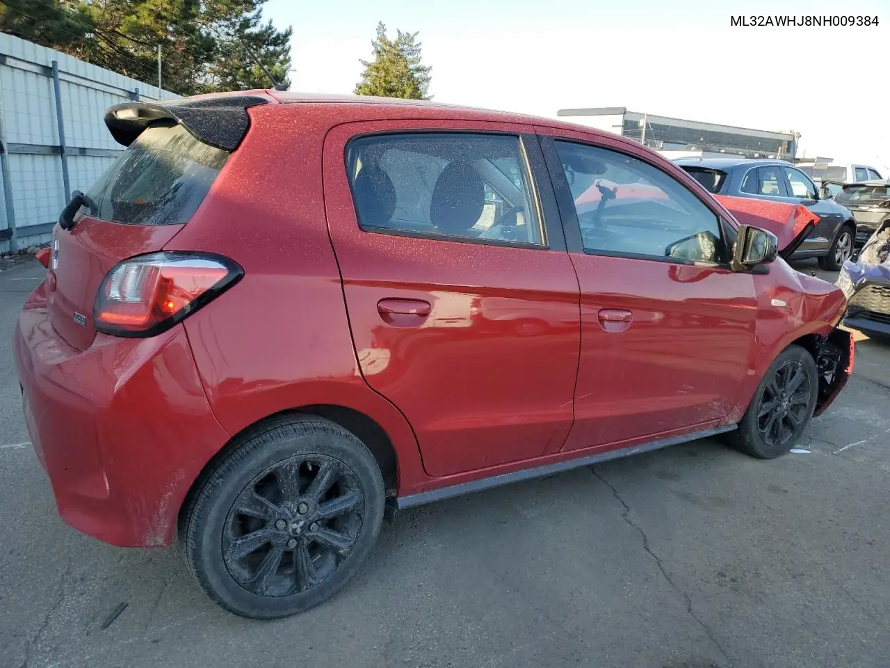 2022 Mitsubishi Mirage Se VIN: ML32AWHJ8NH009384 Lot: 48664685