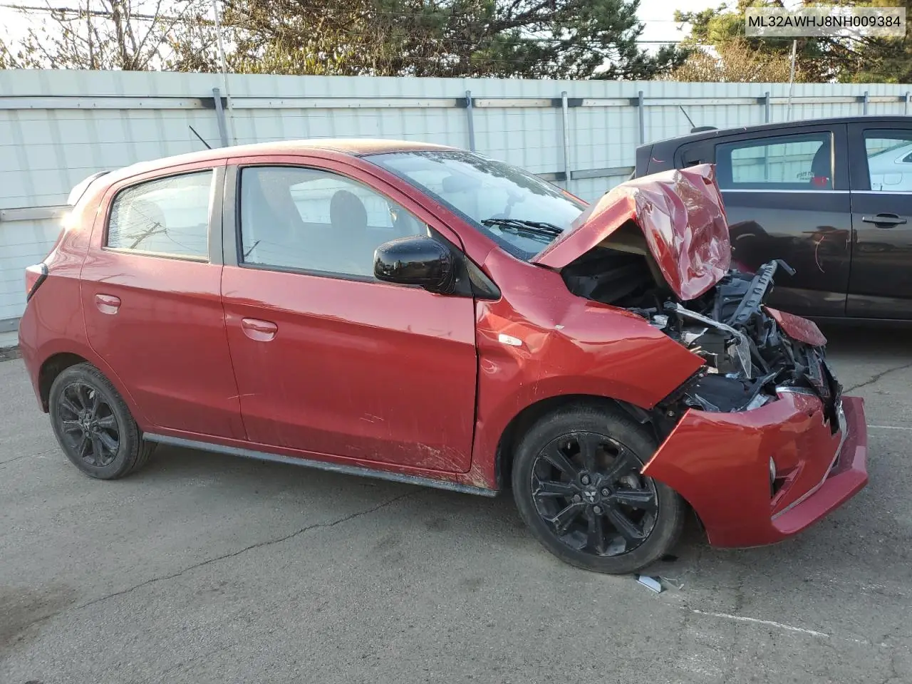 2022 Mitsubishi Mirage Se VIN: ML32AWHJ8NH009384 Lot: 48664685