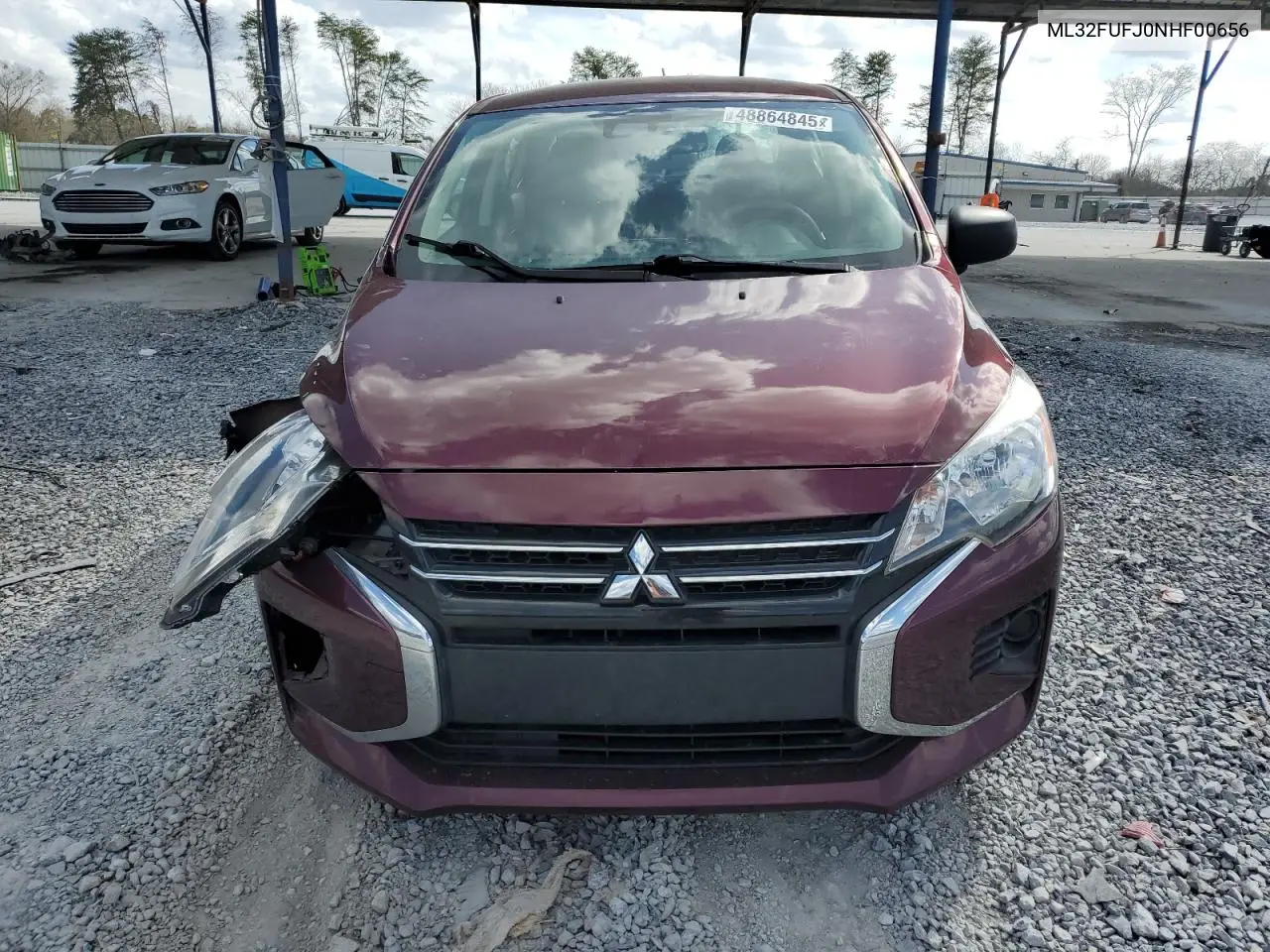2022 Mitsubishi Mirage G4 Es VIN: ML32FUFJ0NHF00656 Lot: 48864845