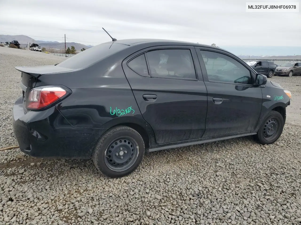 2022 Mitsubishi Mirage G4 Es VIN: ML32FUFJ8NHF06978 Lot: 49168125