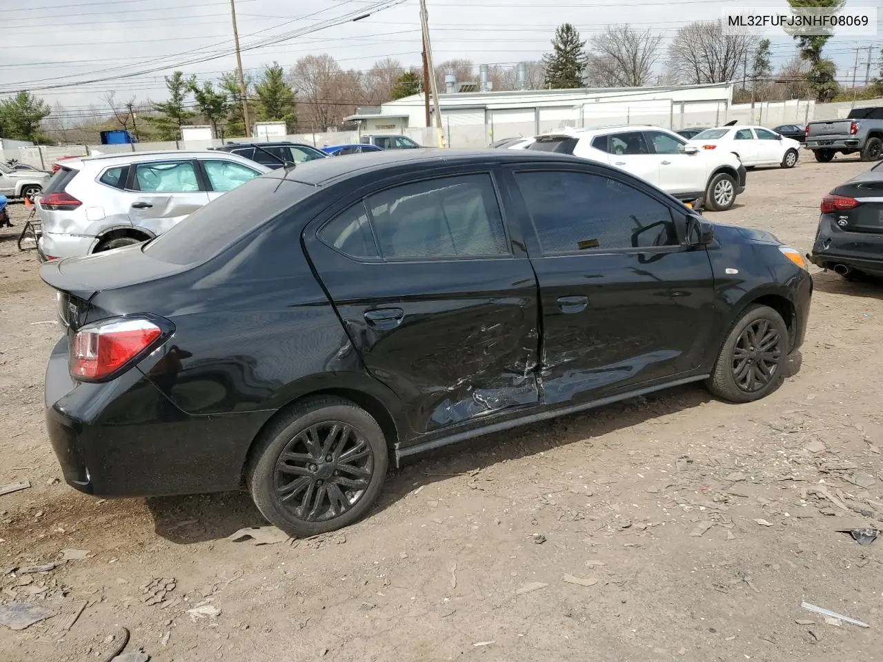 2022 Mitsubishi Mirage G4 Es VIN: ML32FUFJ3NHF08069 Lot: 49683985