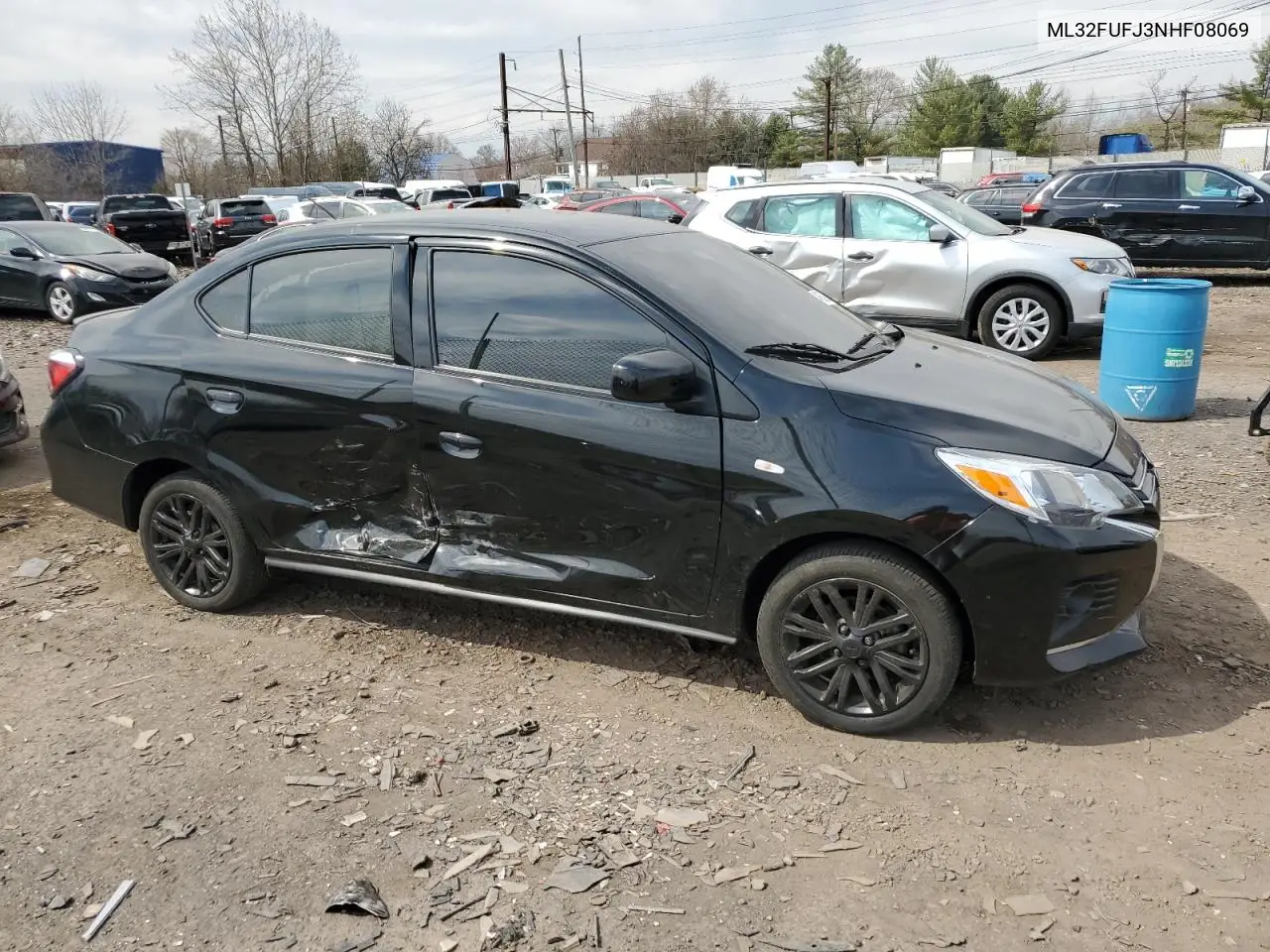 2022 Mitsubishi Mirage G4 Es VIN: ML32FUFJ3NHF08069 Lot: 49683985