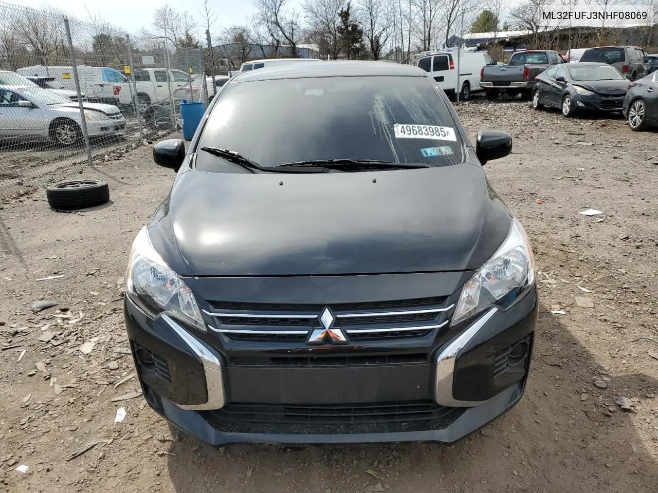 2022 Mitsubishi Mirage G4 Es VIN: ML32FUFJ3NHF08069 Lot: 49683985