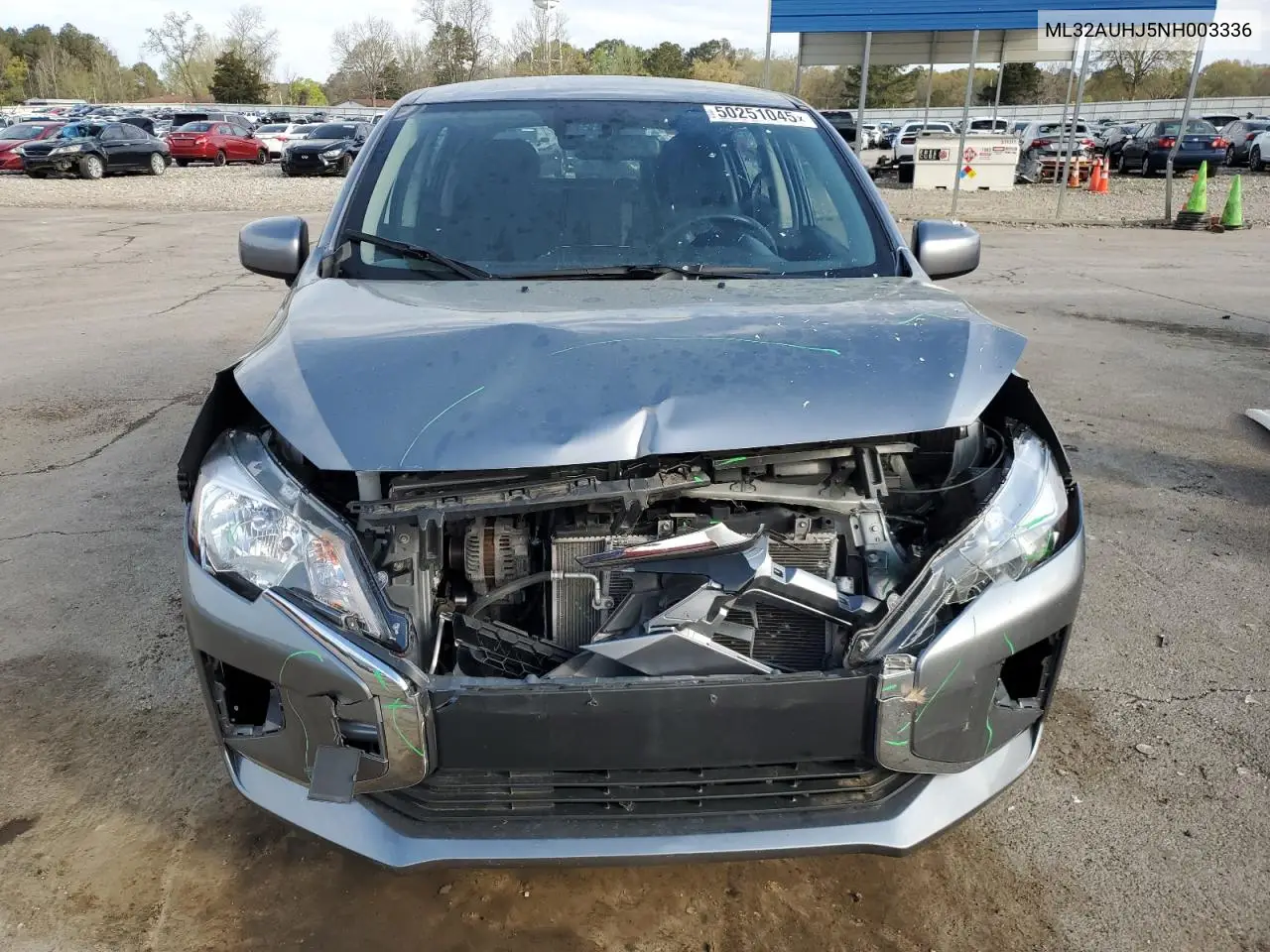 2022 Mitsubishi Mirage Es VIN: ML32AUHJ5NH003336 Lot: 50251045