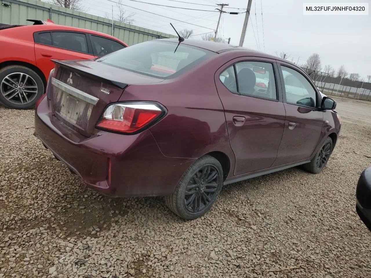 2022 Mitsubishi Mirage G4 Es VIN: ML32FUFJ9NHF04320 Lot: 50322205