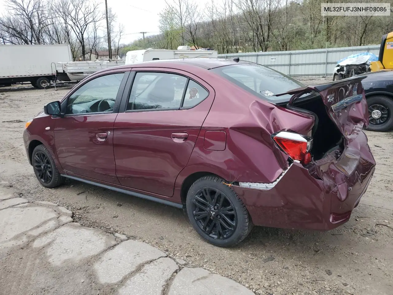 2022 Mitsubishi Mirage G4 Es VIN: ML32FUFJ3NHF08086 Lot: 51950045