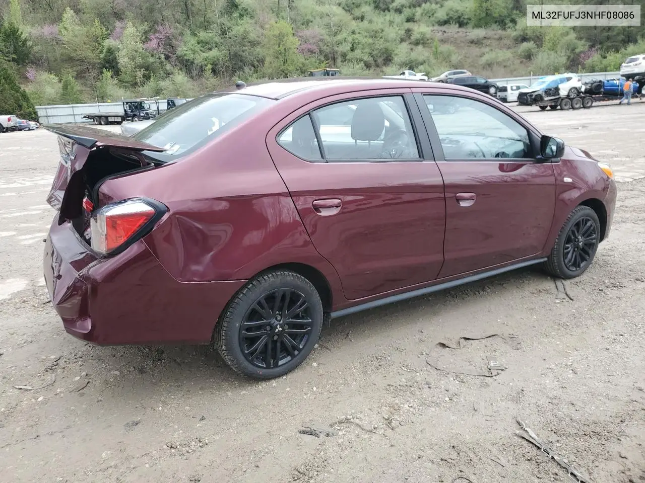 2022 Mitsubishi Mirage G4 Es VIN: ML32FUFJ3NHF08086 Lot: 51950045